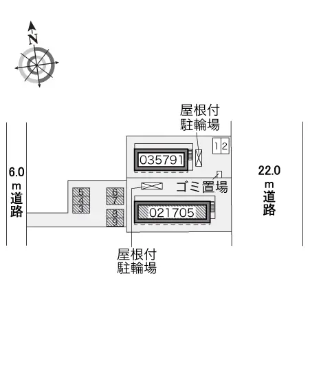 ★手数料０円★京都市左京区岩倉中町　月極駐車場（LP）